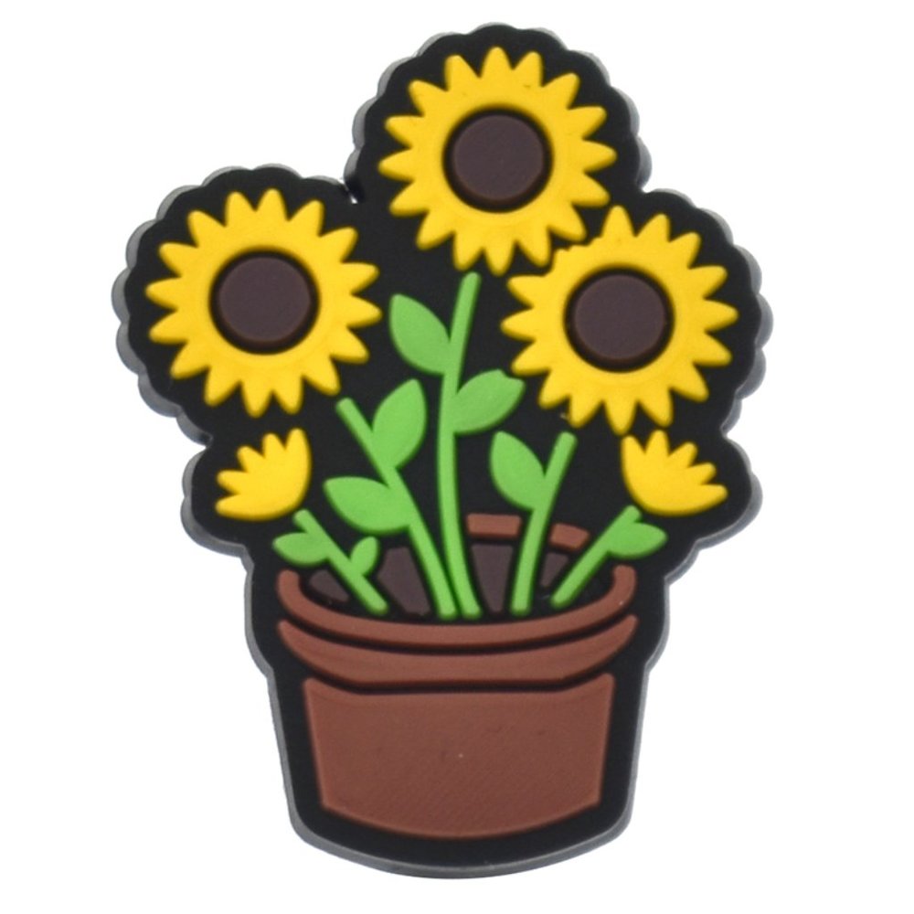Sunflowers croc charm